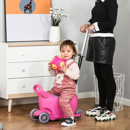 3-in-1 Ride On Push Car, Kids Scooter, Sliding Walker, Push Rider,