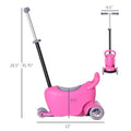 3-in-1 Ride On Push Car, Kids Scooter, Sliding Walker, Push Rider,